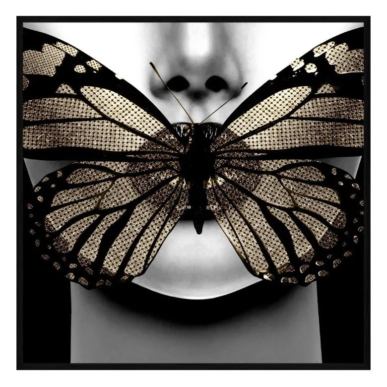 Butterfly Kiss Fashion Wall Art