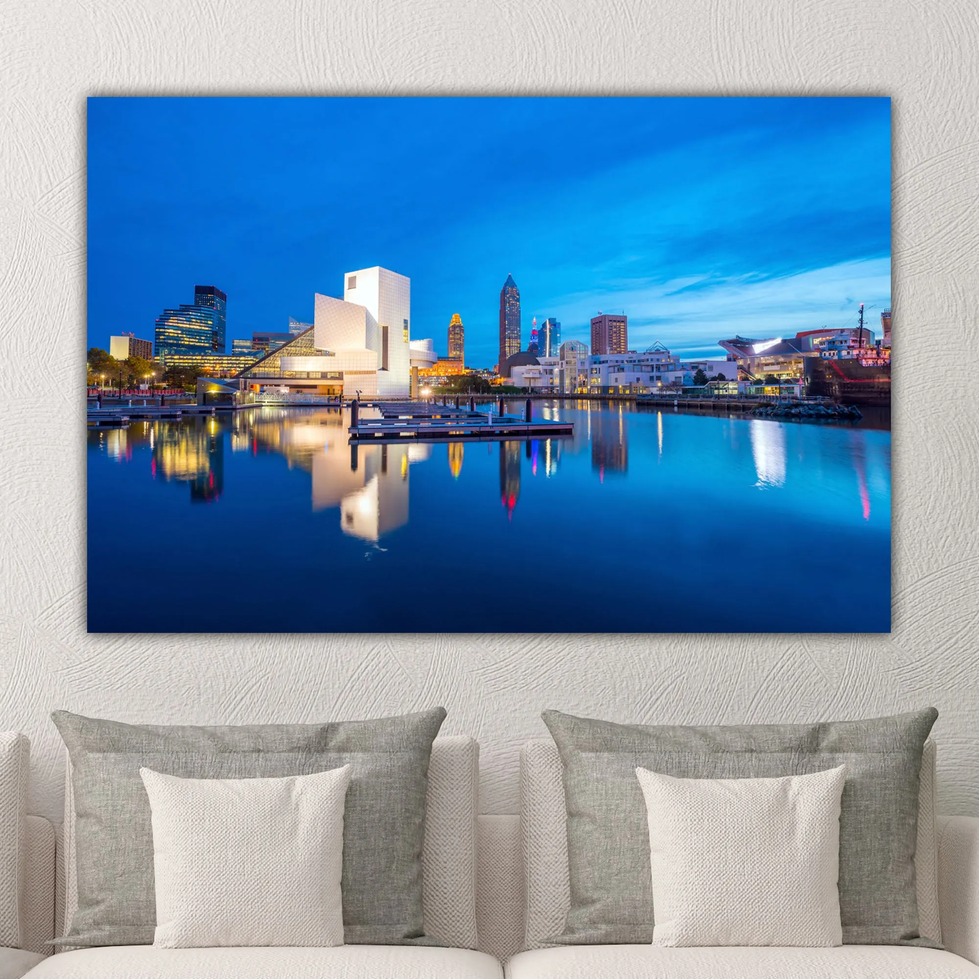 Cleveland Skyline on Canvas