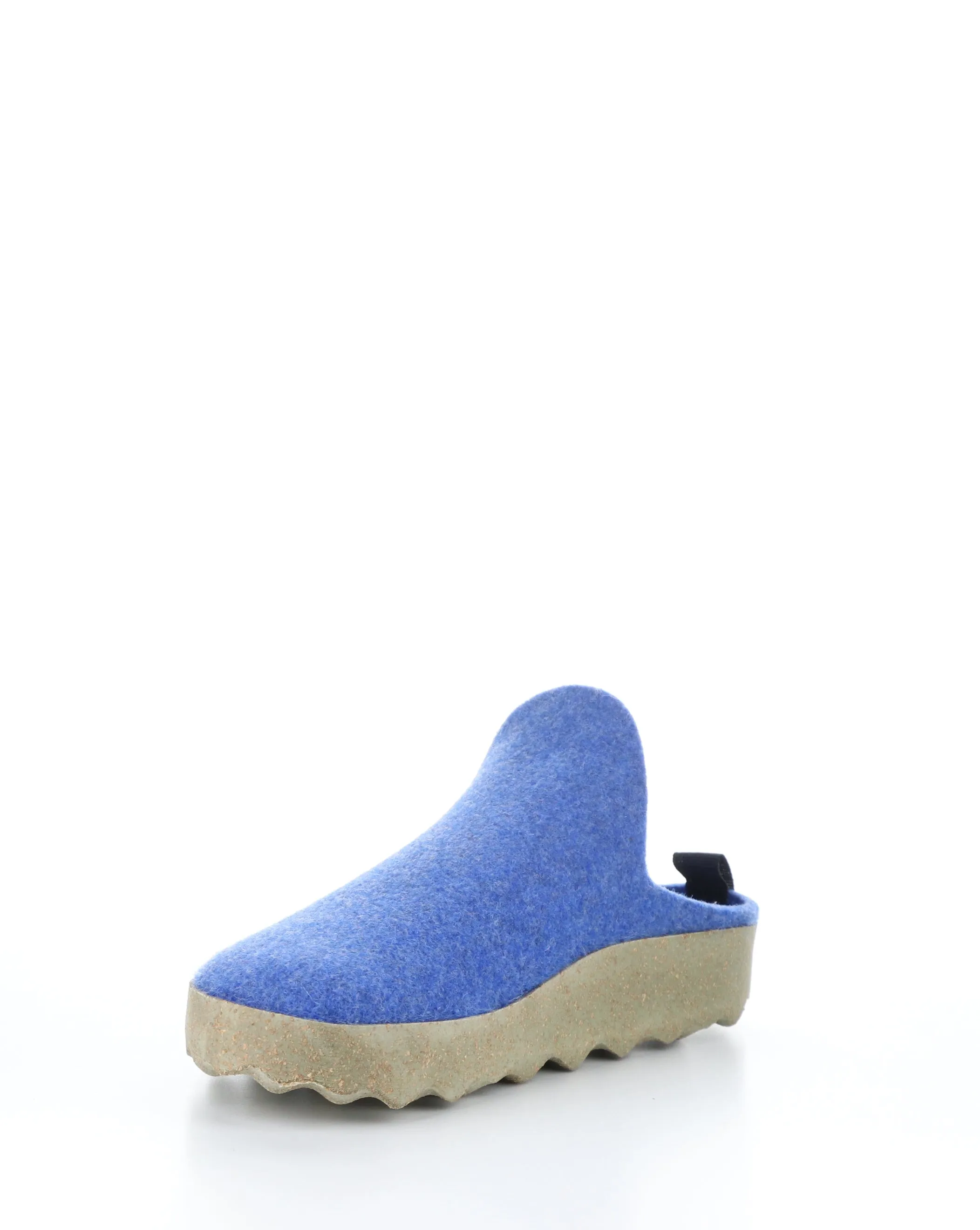 COME061ASPM Blue Slip-on Mules