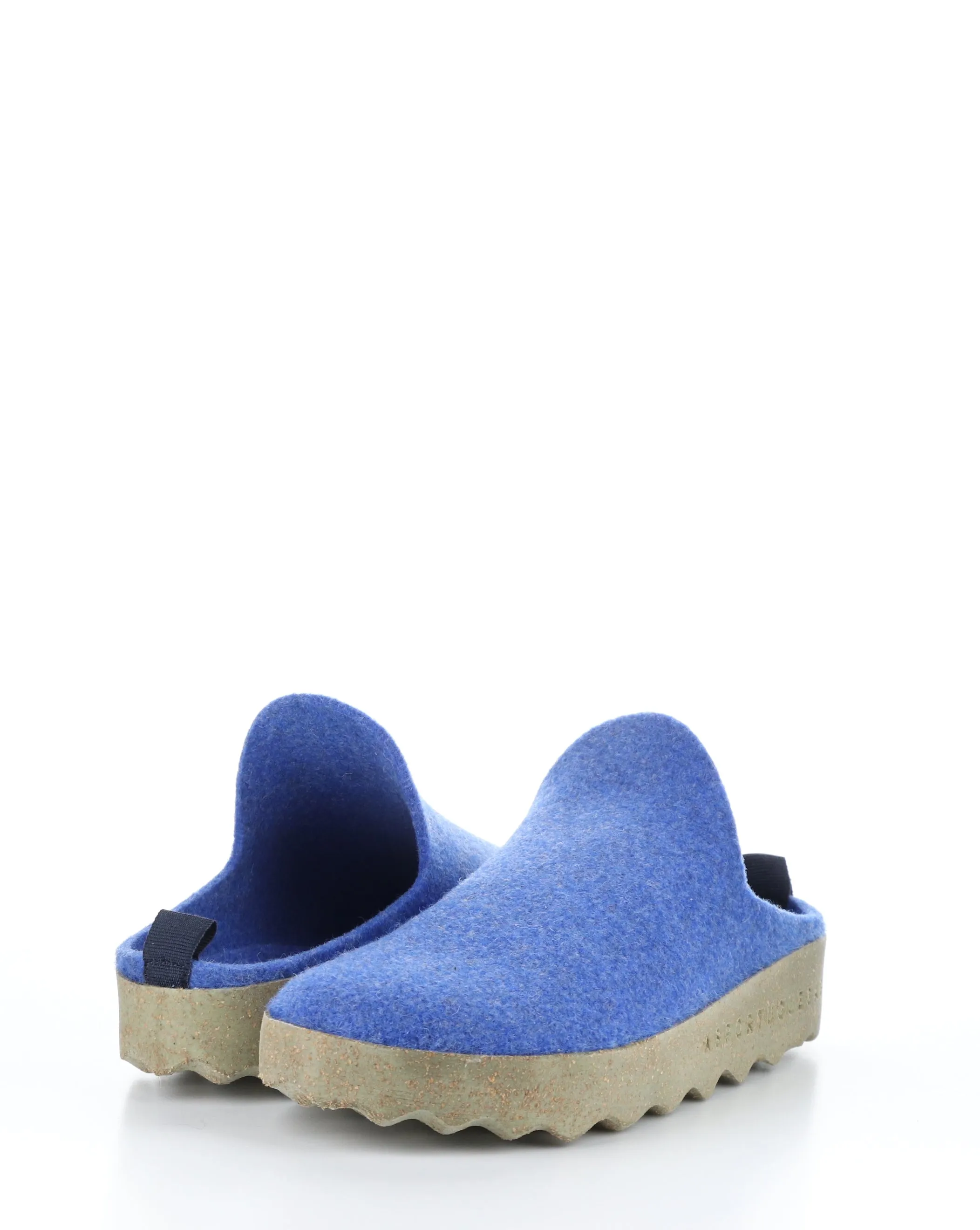 COME061ASPM Blue Slip-on Mules