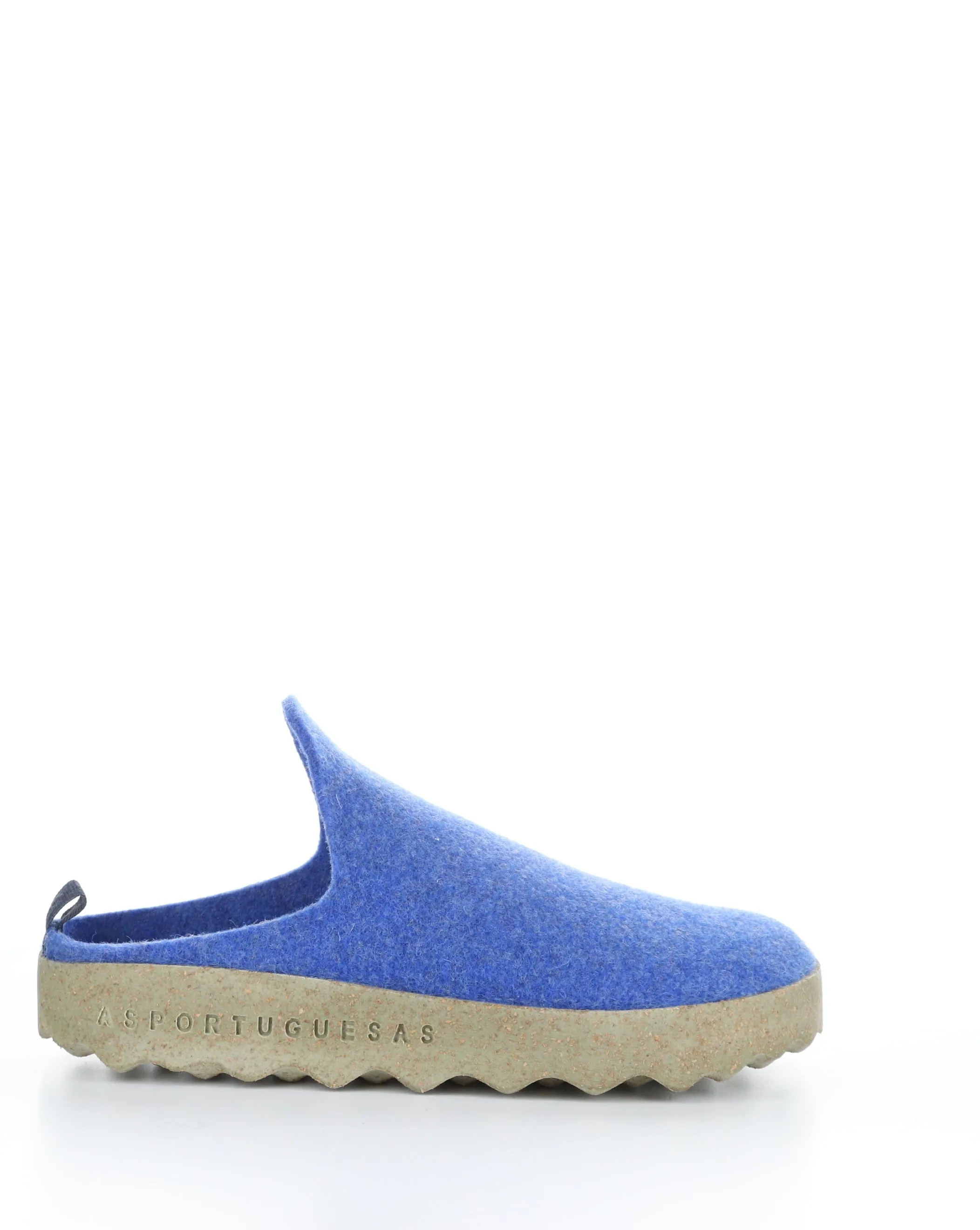 COME061ASPM Blue Slip-on Mules