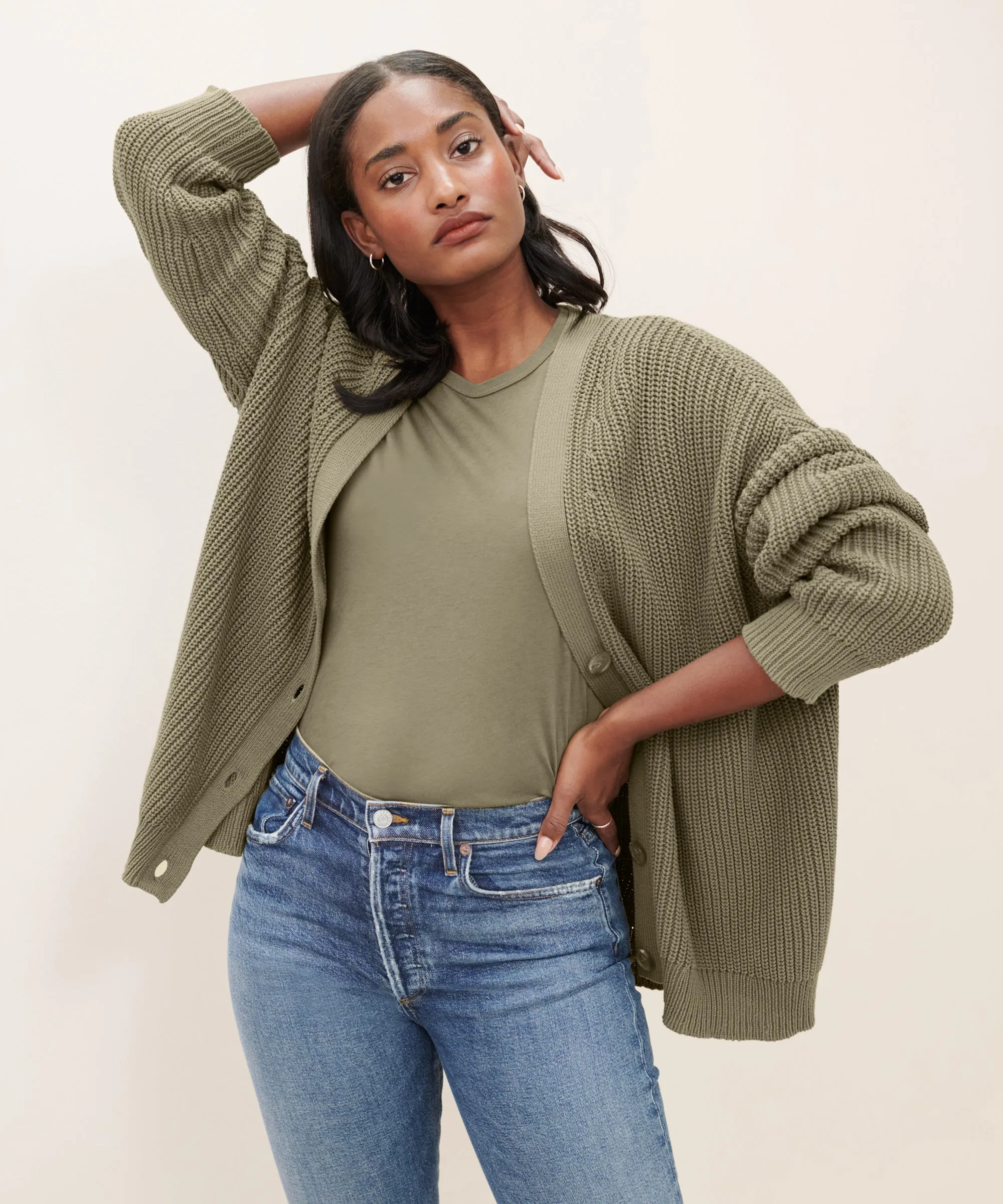 Cotton Cocoon Cardigan