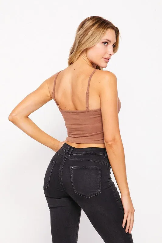 Cropped Cotton Cami