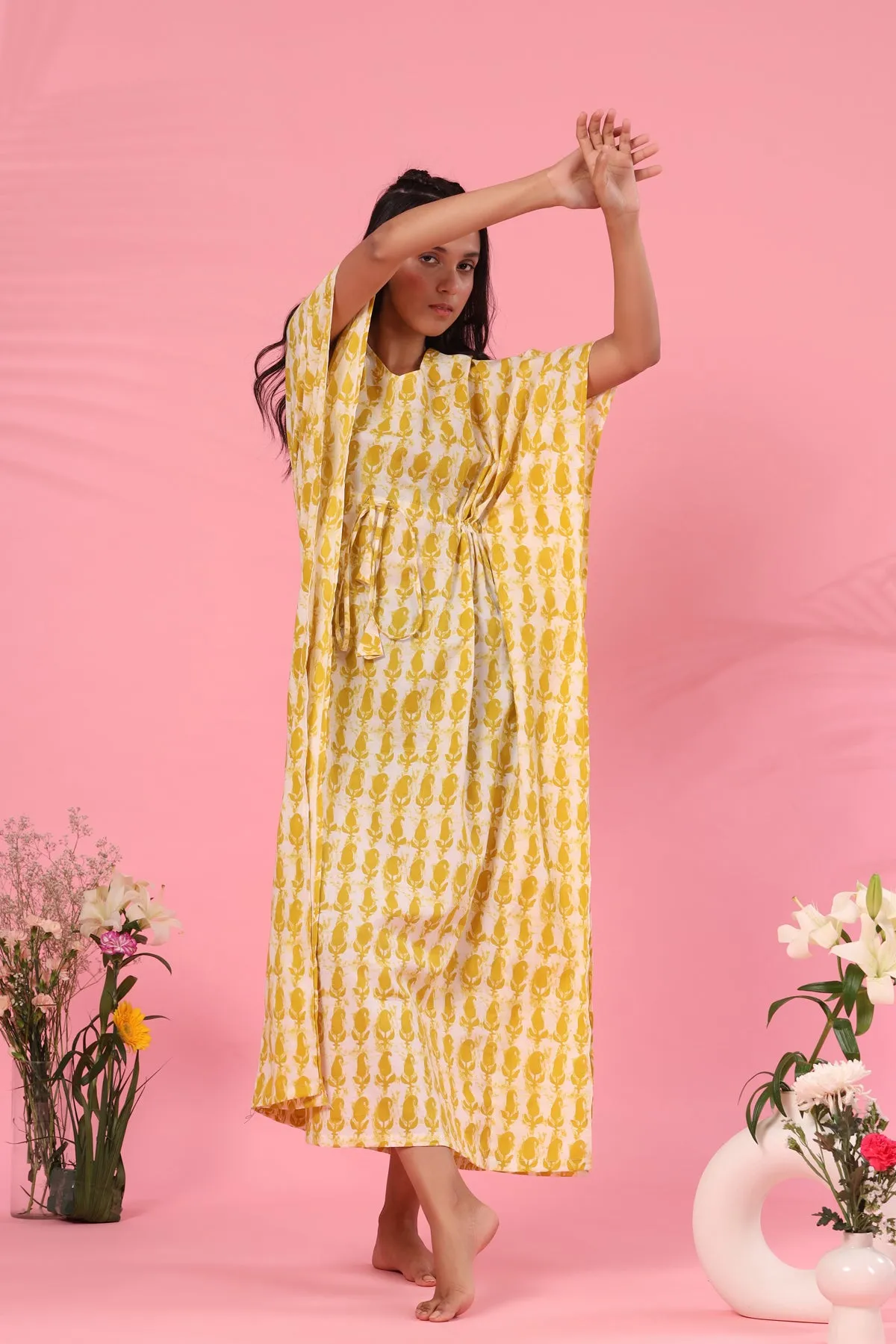 Daabu on Mustard Kaftan