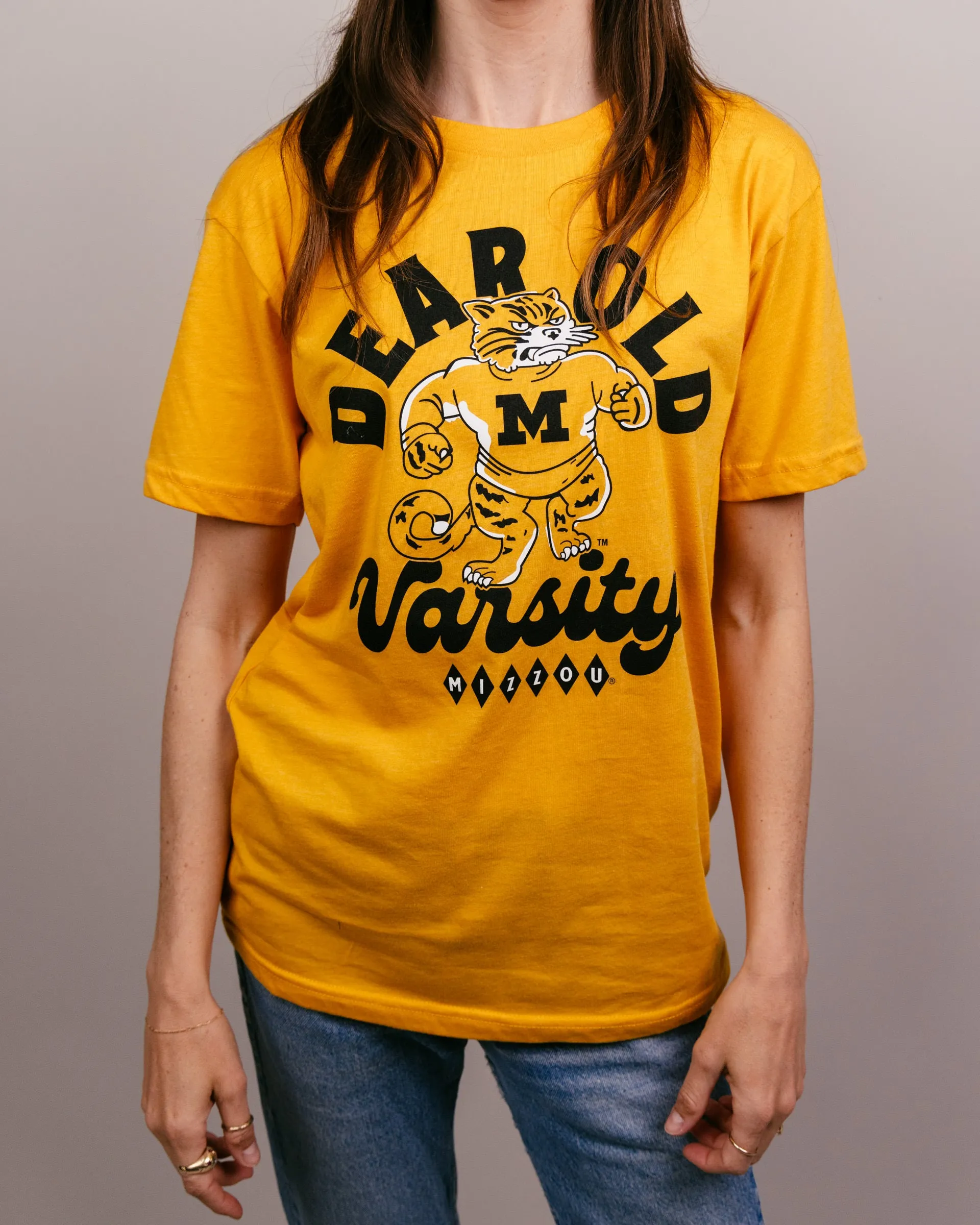 Dear Old Varsity Missouri Tigers Gold T-Shirt