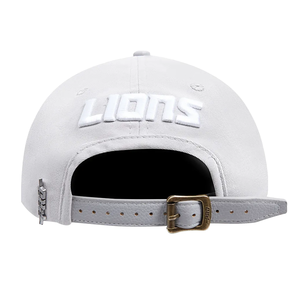 DETROIT LIONS OLD ENGLISH DAD HAT (GRAY)