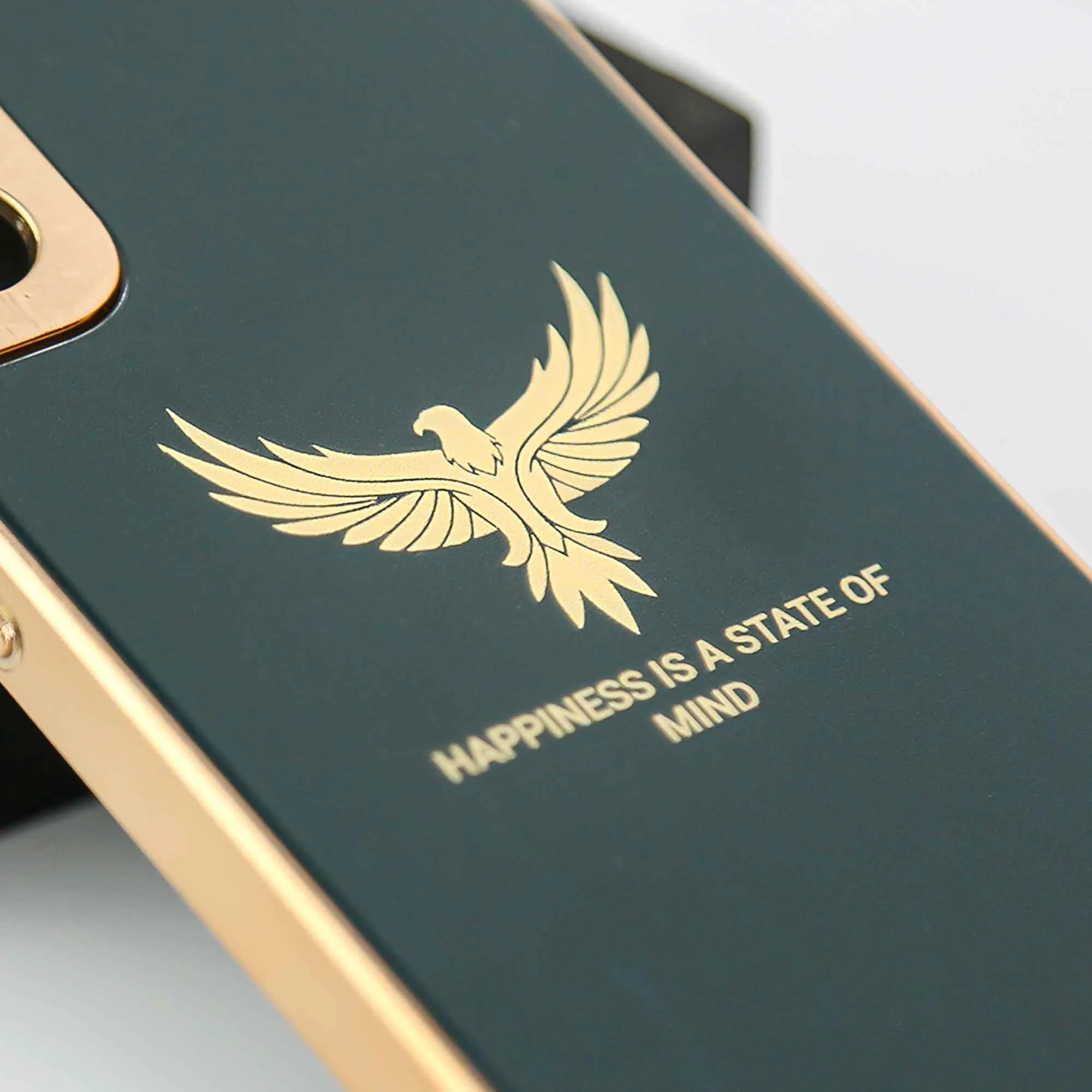 Eagle Pattern Electroplating Glass Case - Samsung