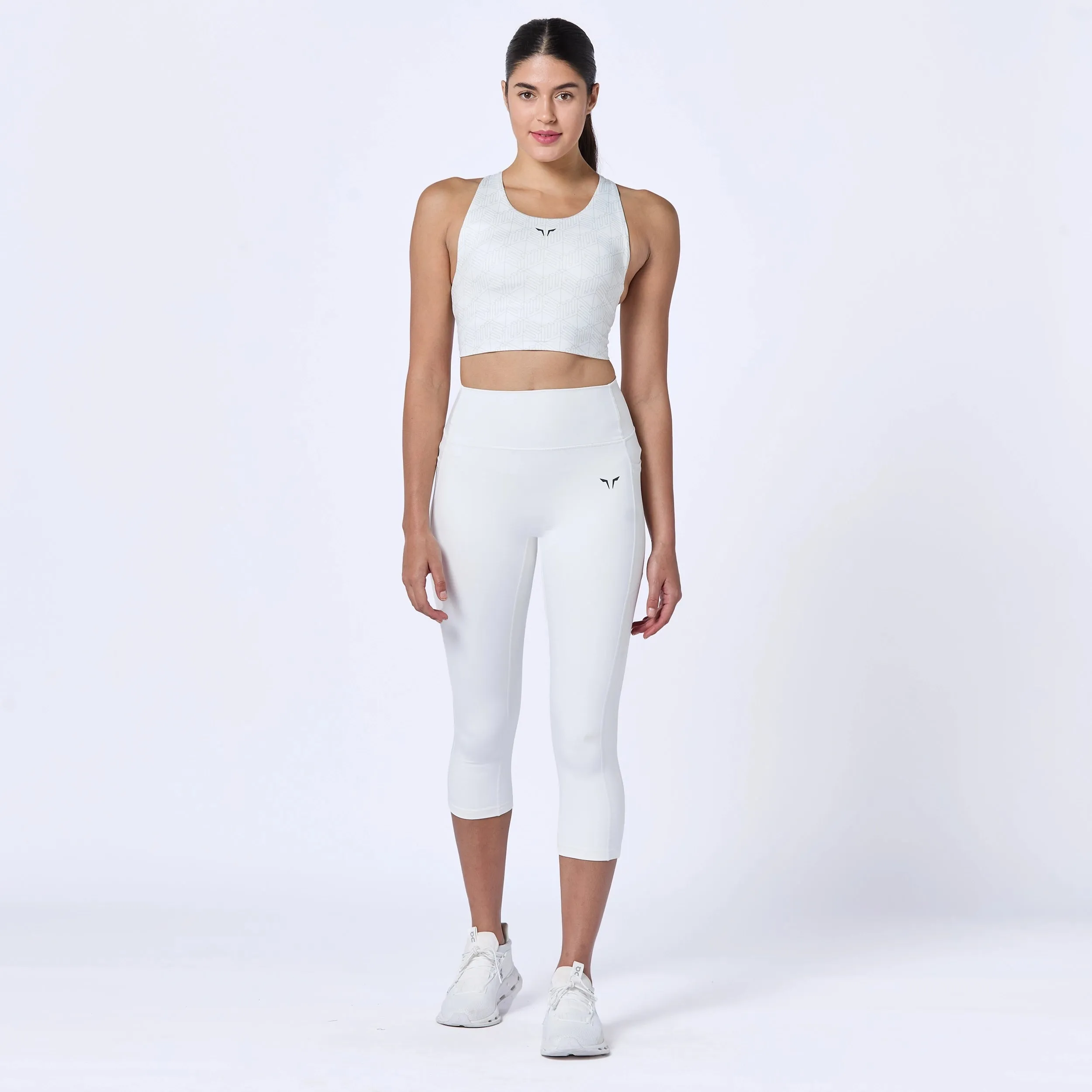 Essential ACT Double Layered Leggings 21" 2.0 - Pearl White