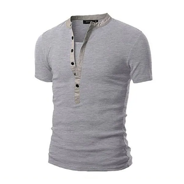 Fashion Urban Slim Layerd-Look Short Sleeve Men's T-shirt