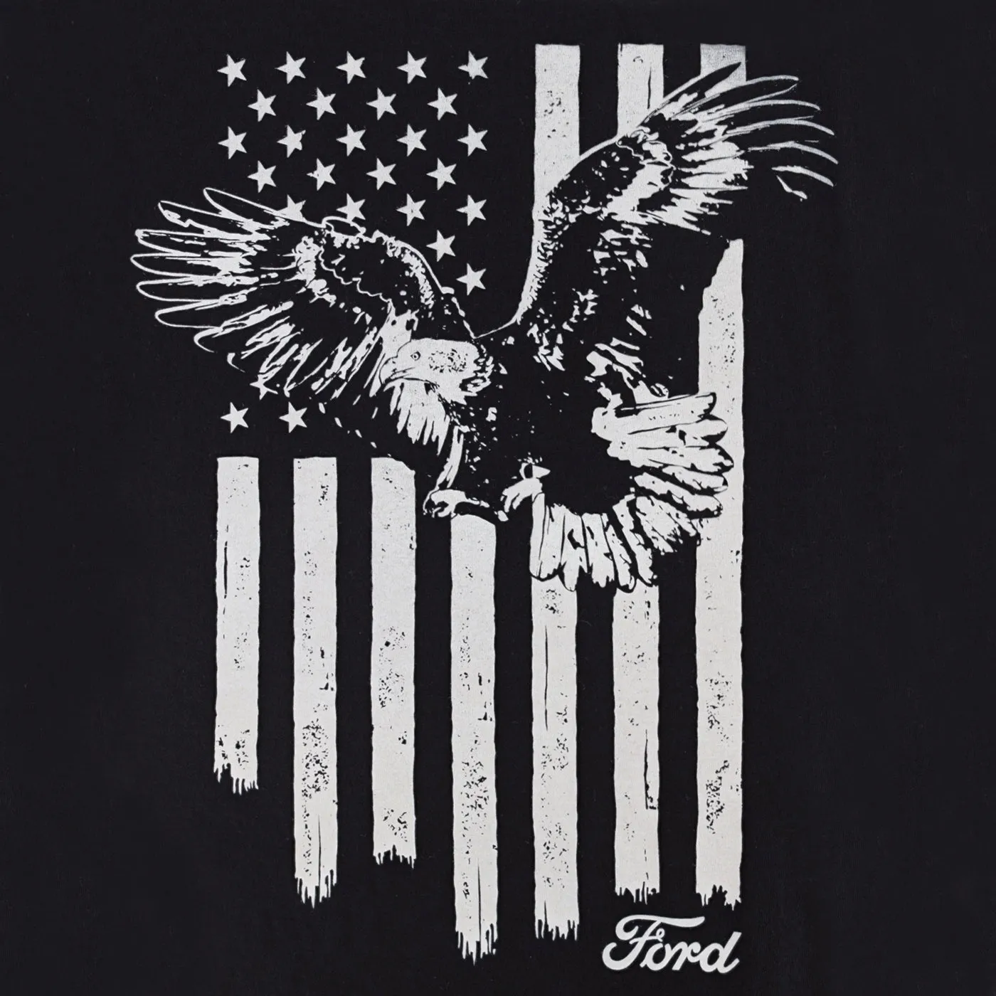 Ford Men's Proud to Honor Eagle Flag T-Shirt