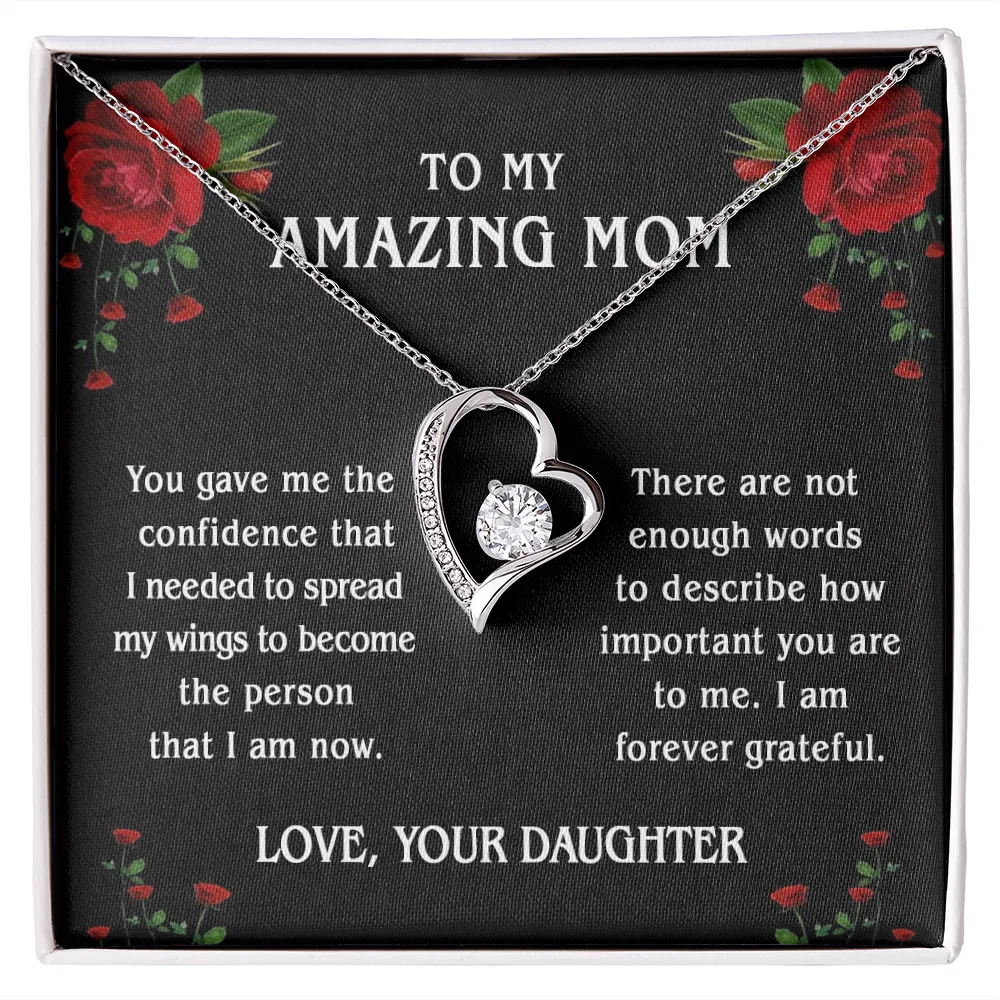 Forever Love Necklace To Mom From Daughter