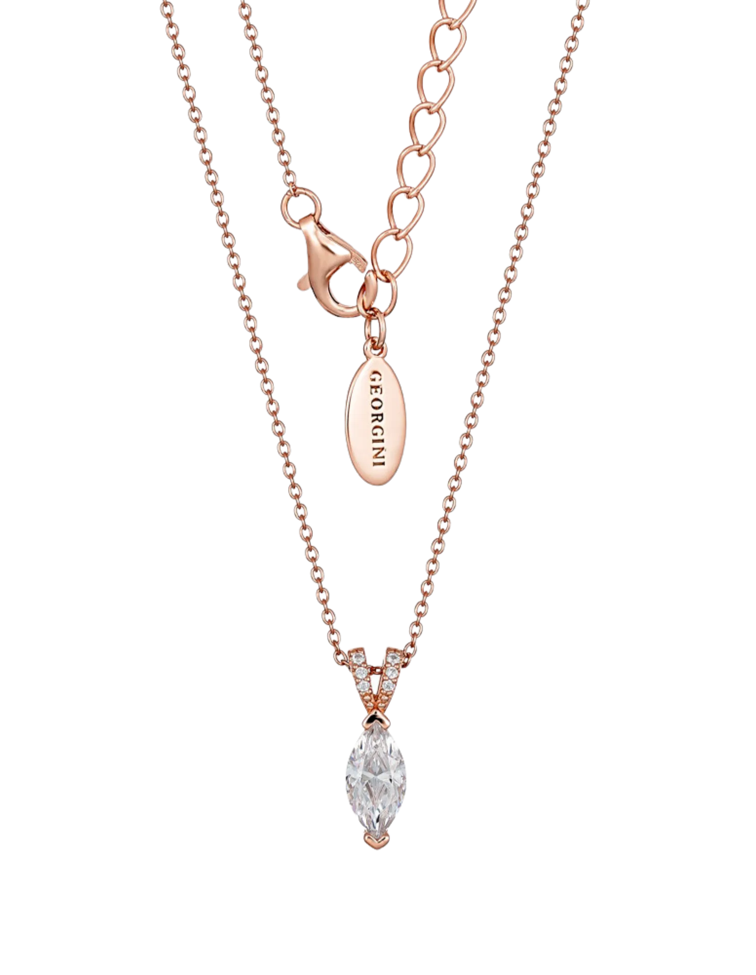 Georgini Heirloom Forever Necklace - Rose Gold