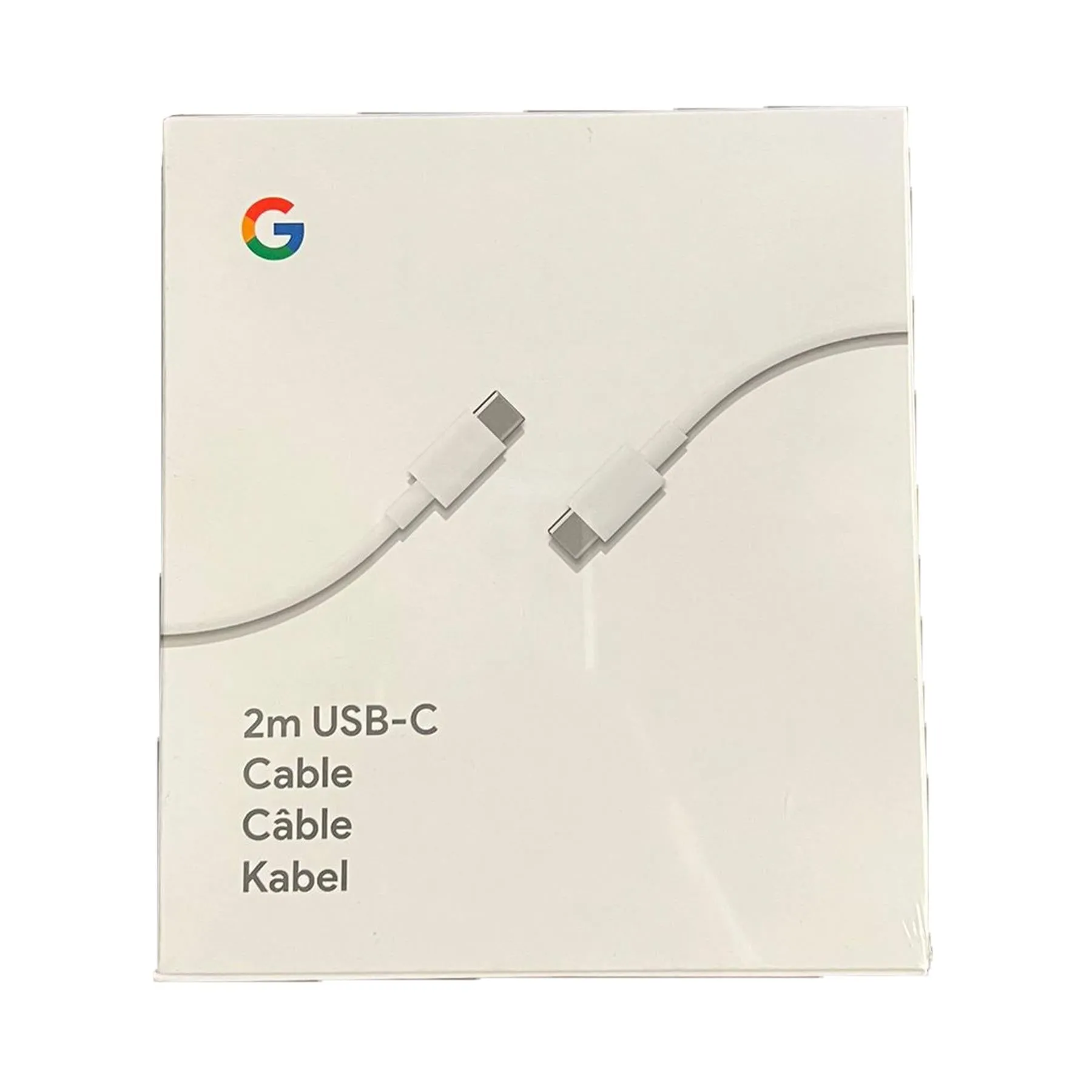 Google 2M USB C to C Charging Cable White - GA00195