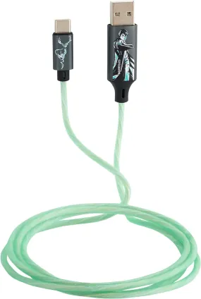 Harry Potter 1.2m USB A to C Charging Cable with Flowing Light Patronus - CBHP-ACLI-PATRONUS