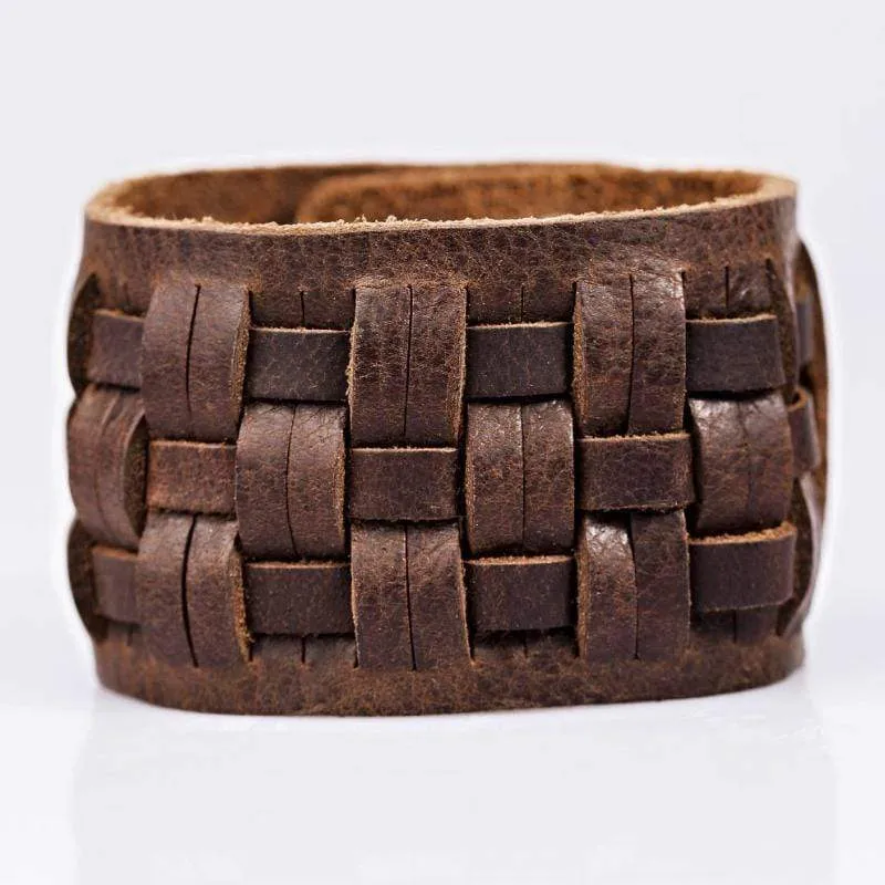 Hustle and Hit Brown Urban Man Bracelet