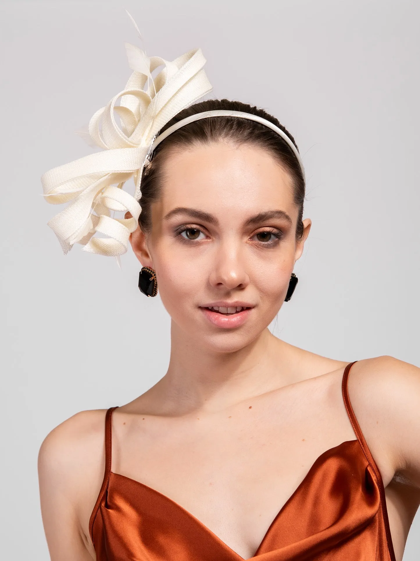 Lucia Fashion Flax Fascinator