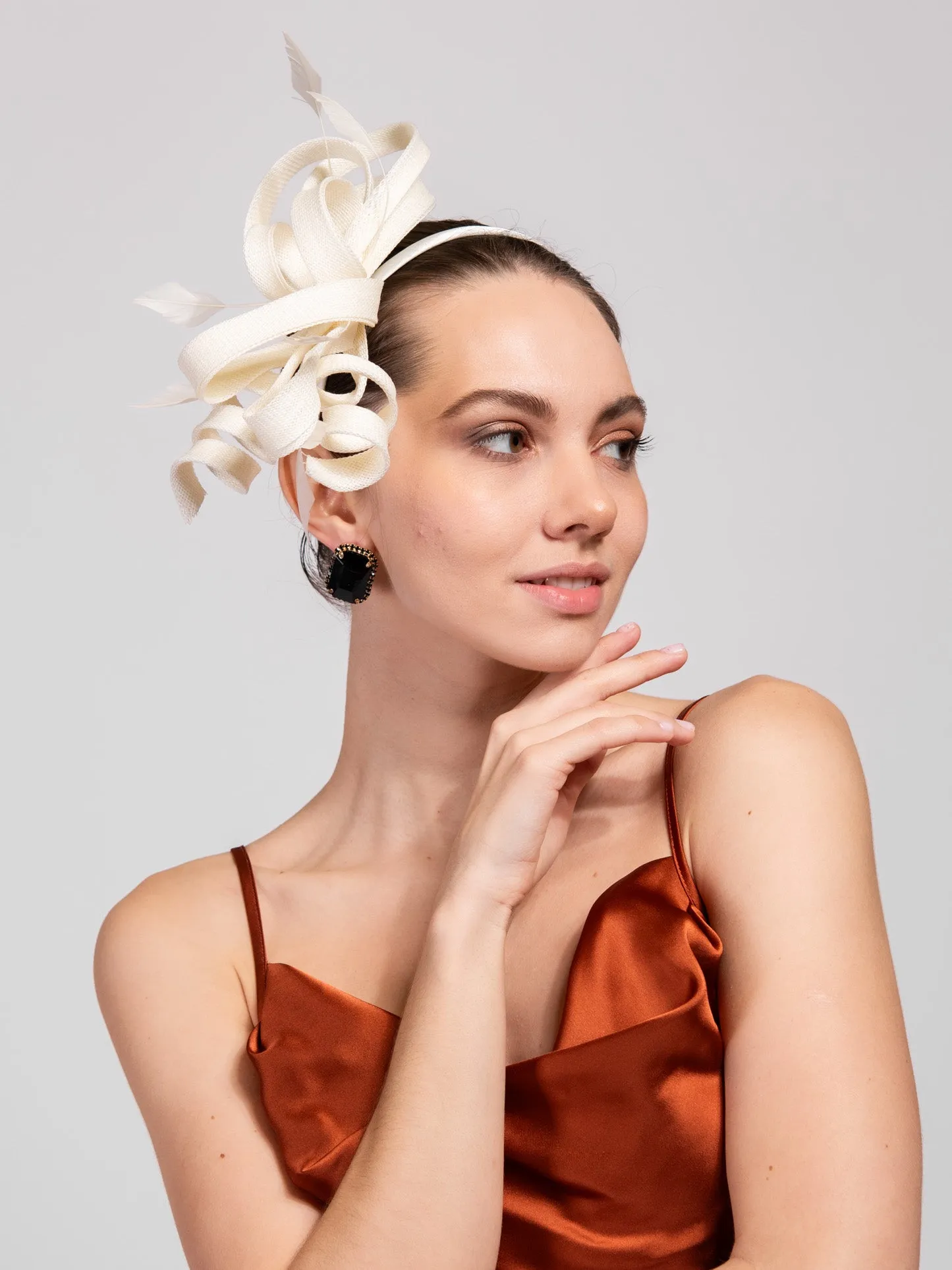 Lucia Fashion Flax Fascinator