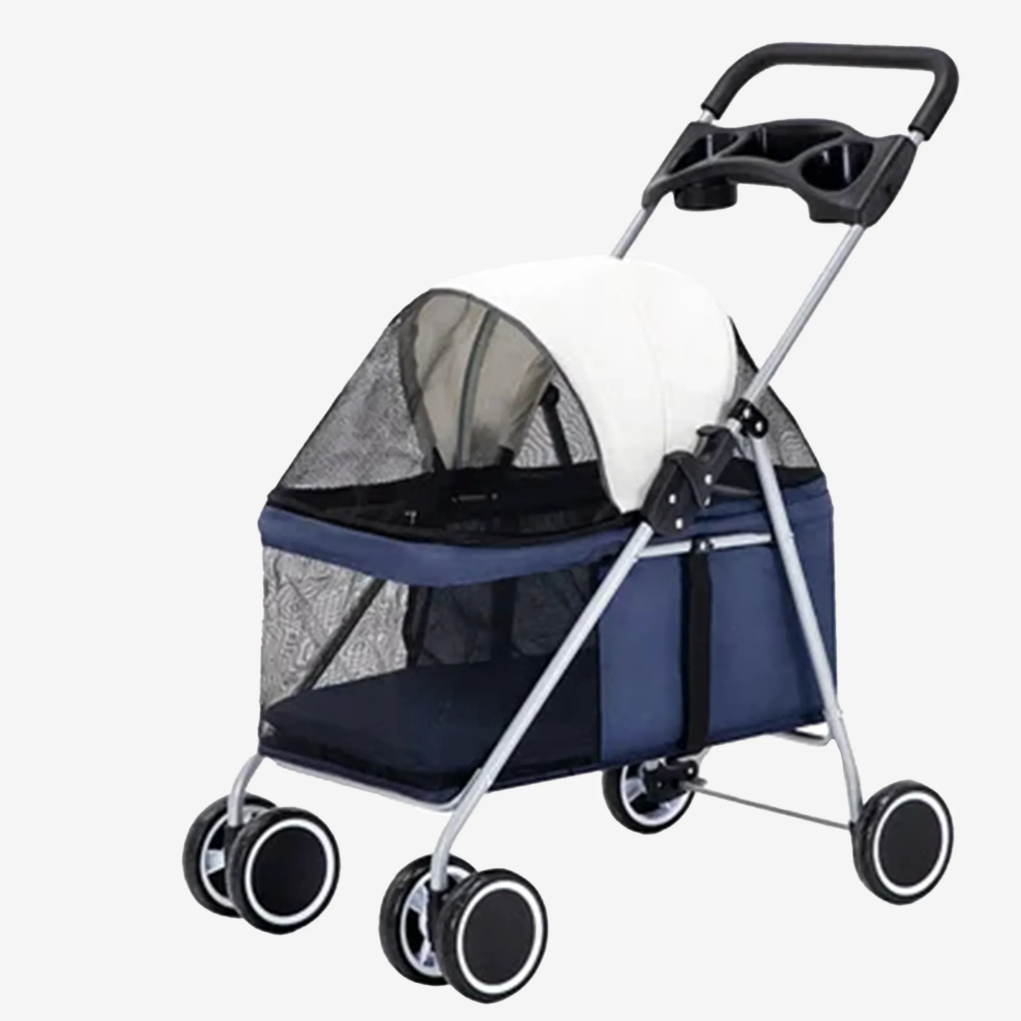 Luxury Fashion Pet Stroller Folds for Easy Storage