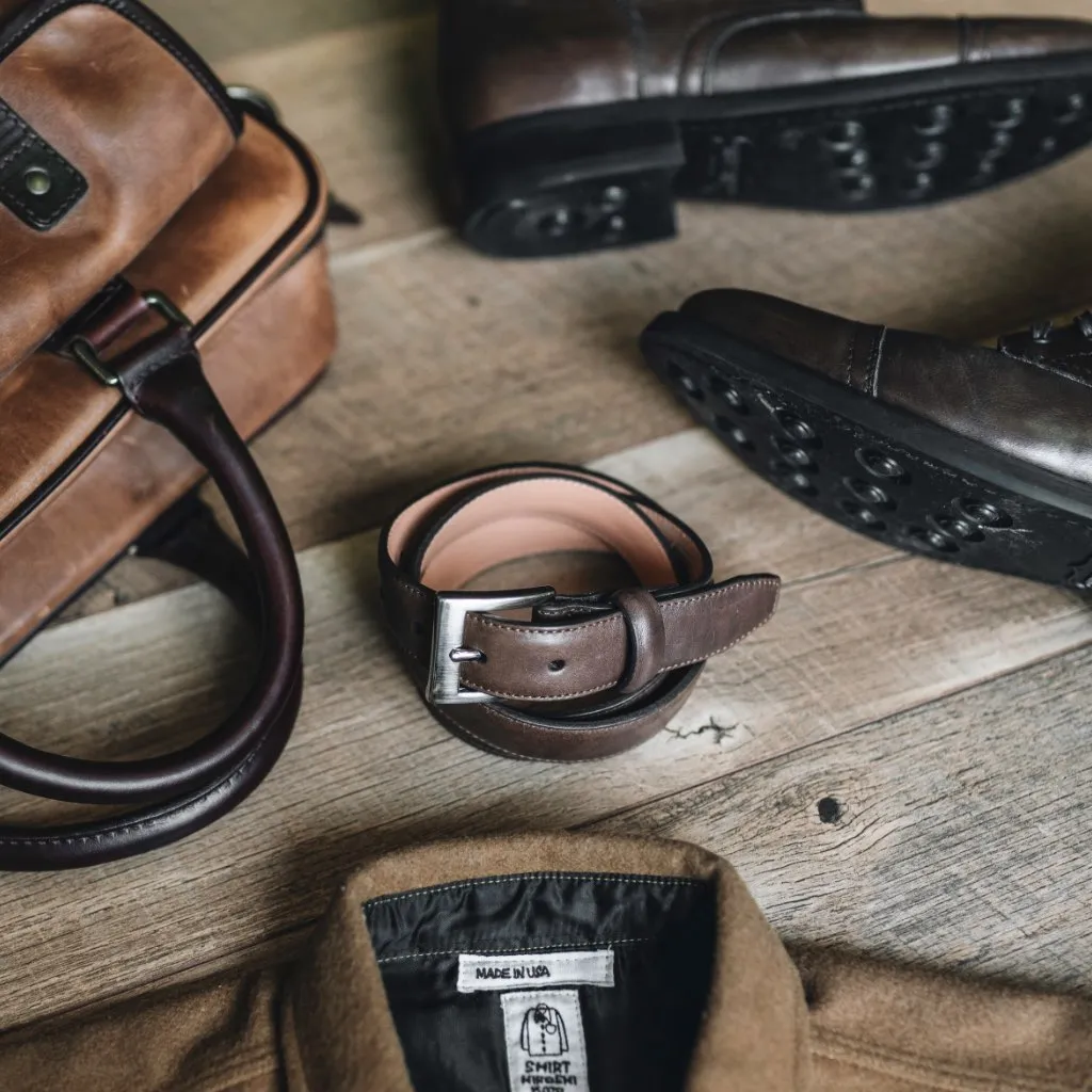 Men's Classic Leather Belt | Old English