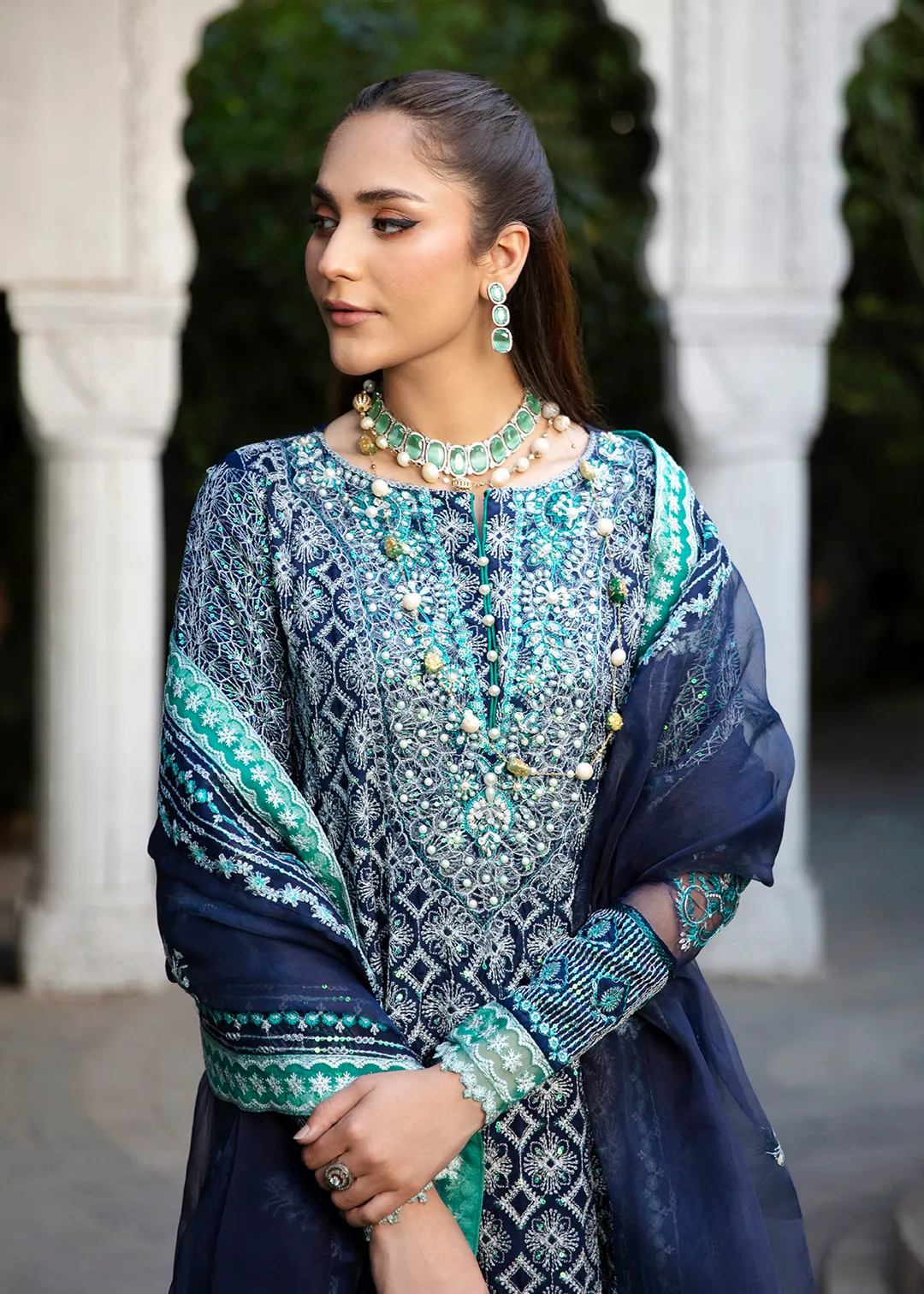 Nargis - Navy Blue