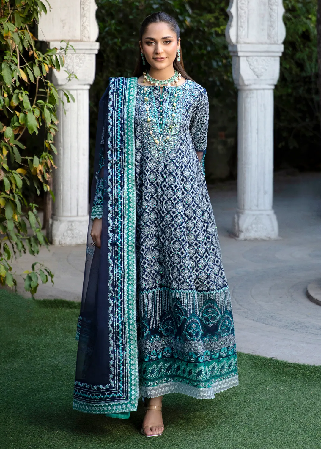 Nargis - Navy Blue