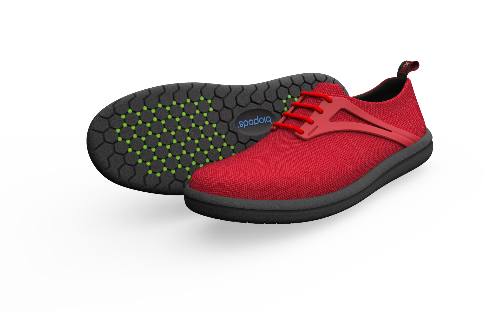 Narrow Urban Flex Sneakers - Red