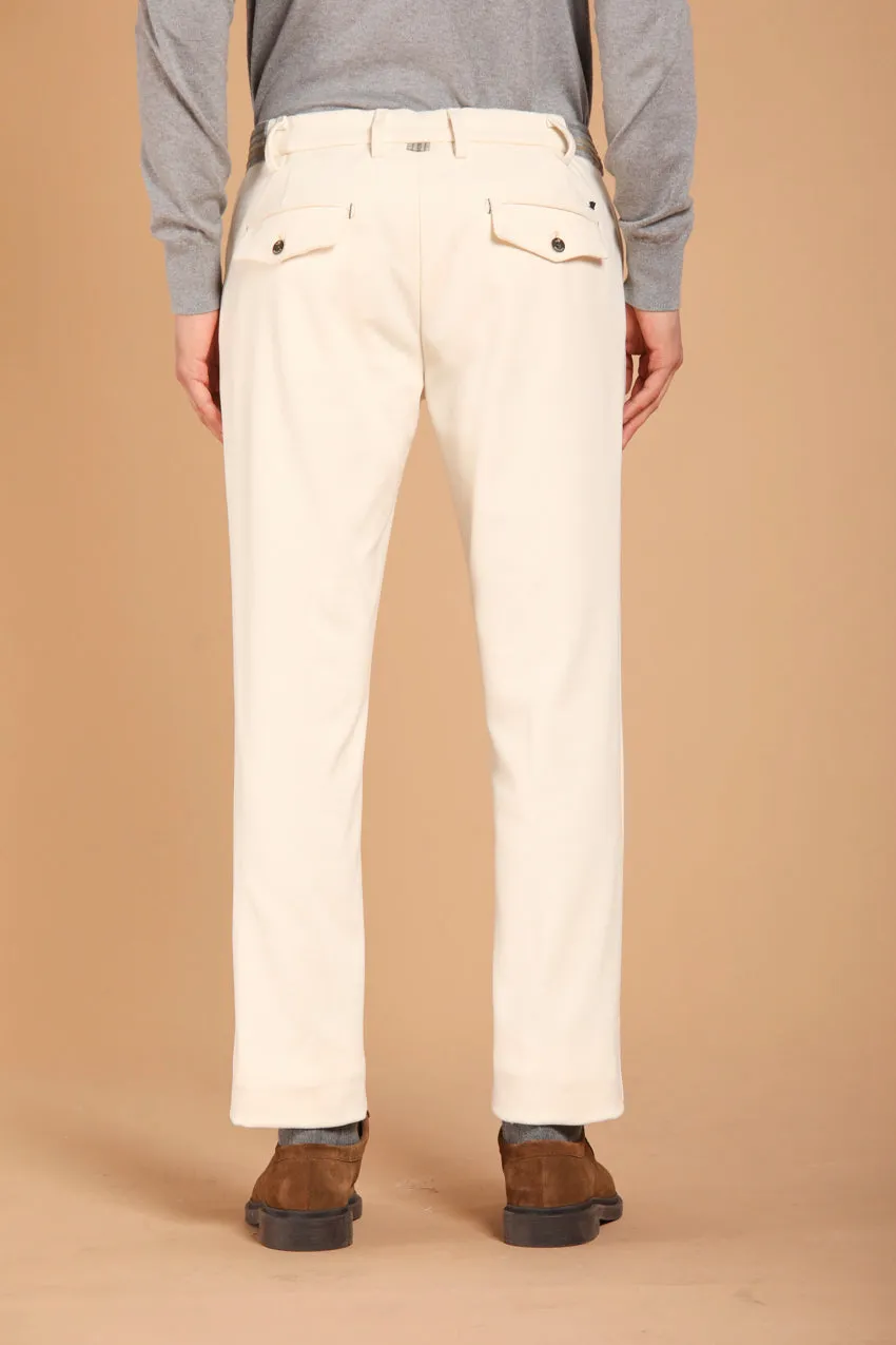 New York Golf 1Pinces pantalone chino jogger uomo in jersey