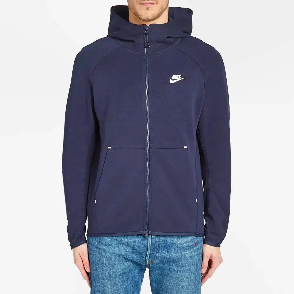 Nike Tech Fleece Hoodie - Navy (2nd Gen - Old Season)