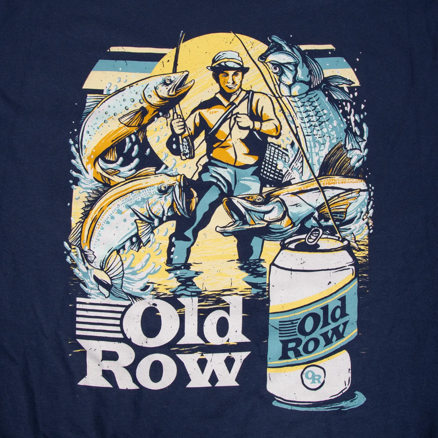 Old Row Vintage Fishing Pocket Tee