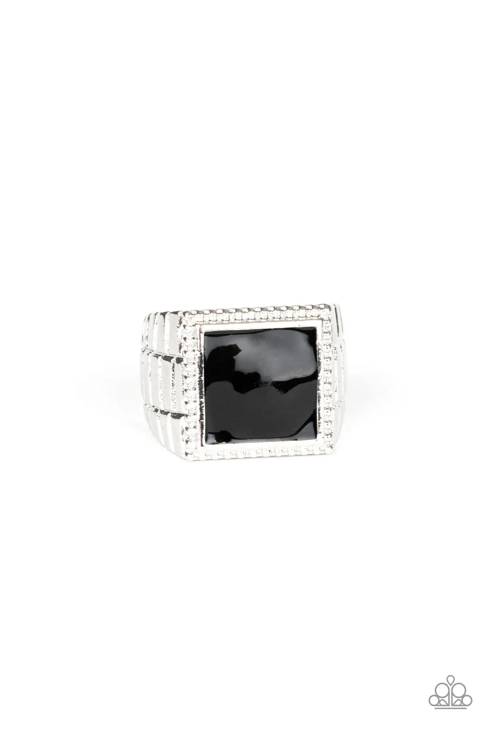 Paparazzi Accessories  - The Titan - Black Urban Ring