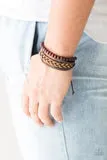 PAPARAZZI DEEP SEA SINKER BROWN URBAN BRACELET