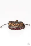 PAPARAZZI DEEP SEA SINKER BROWN URBAN BRACELET