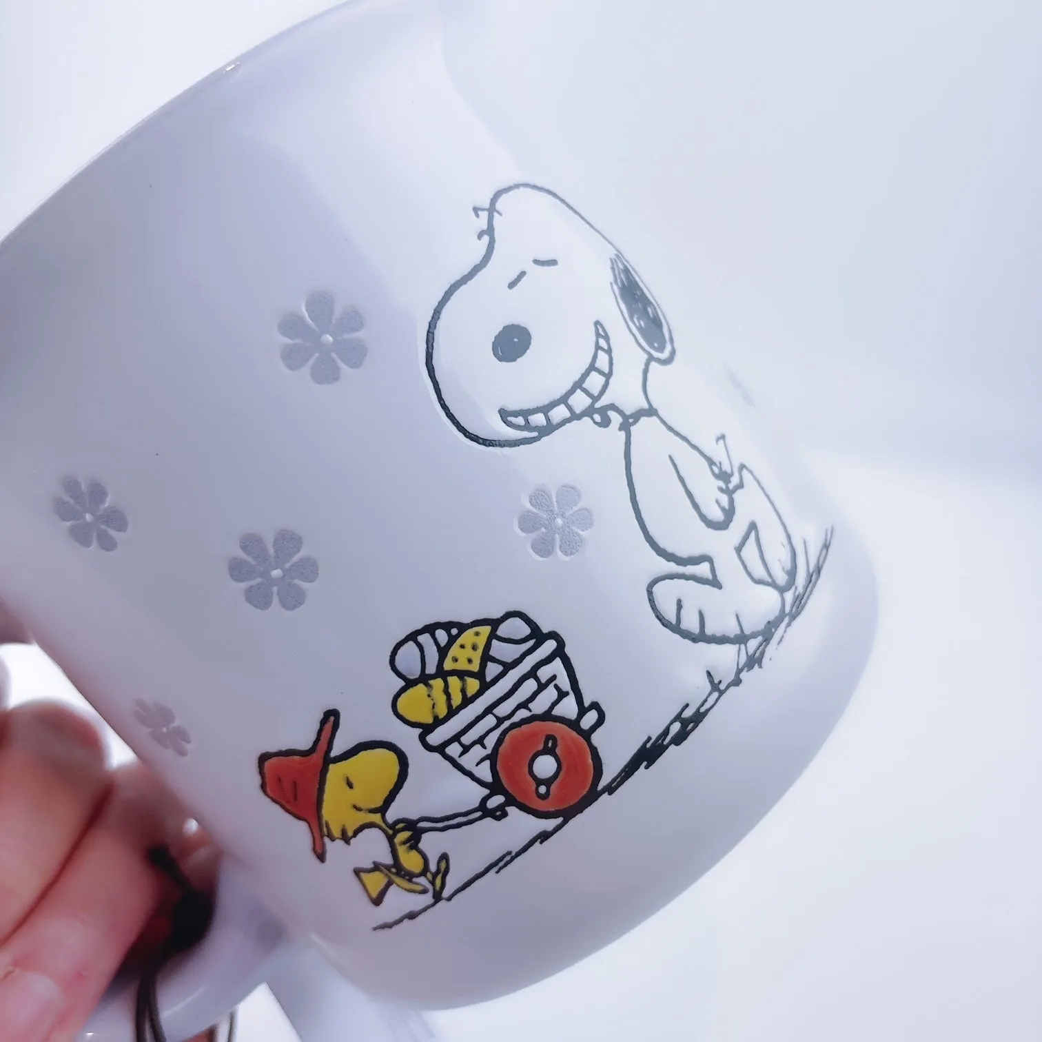 Peanuts Snoopy & Woodstock Happy Easter Together Big Coffee Mug Cup 21 oz