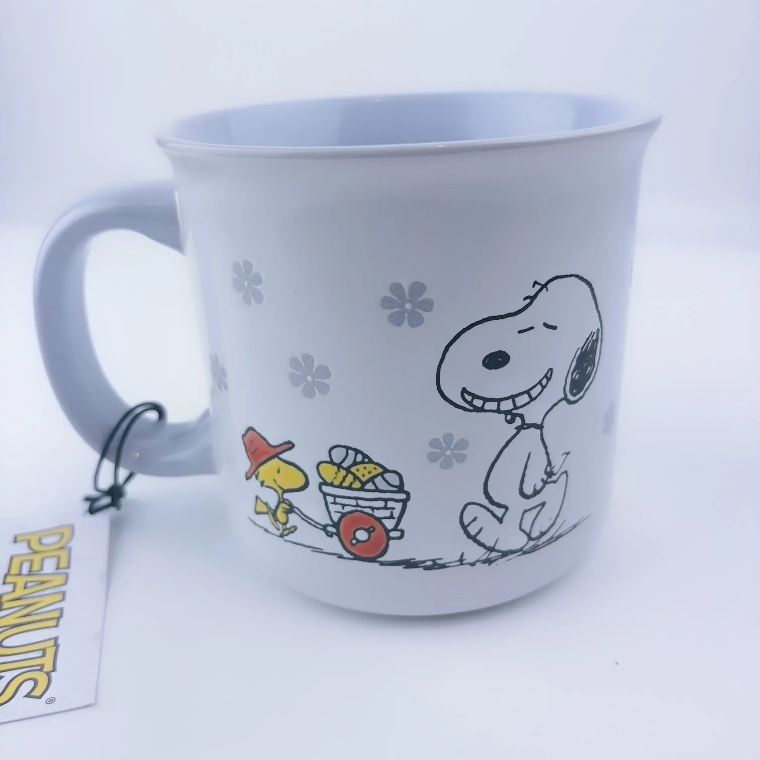 Peanuts Snoopy & Woodstock Happy Easter Together Big Coffee Mug Cup 21 oz