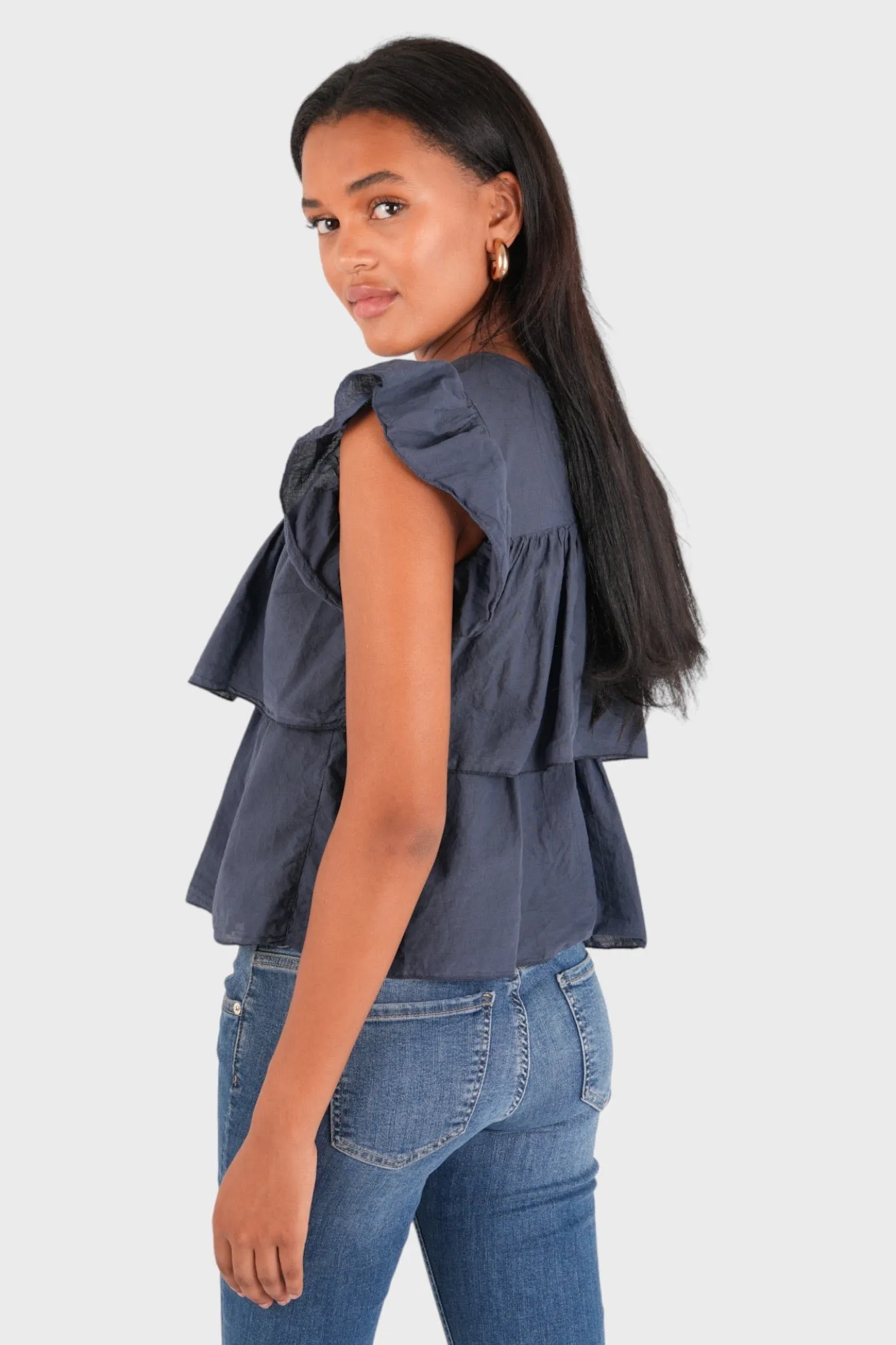 "Nova" blouse navy