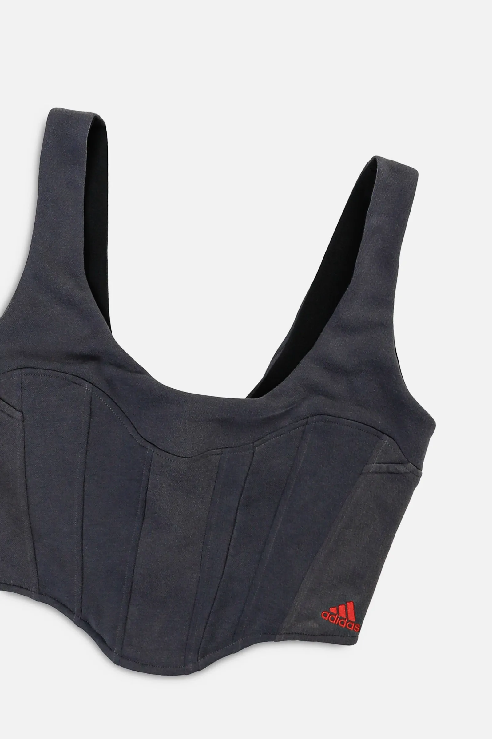 Rework Adidas Sweatshirt Bustier - M