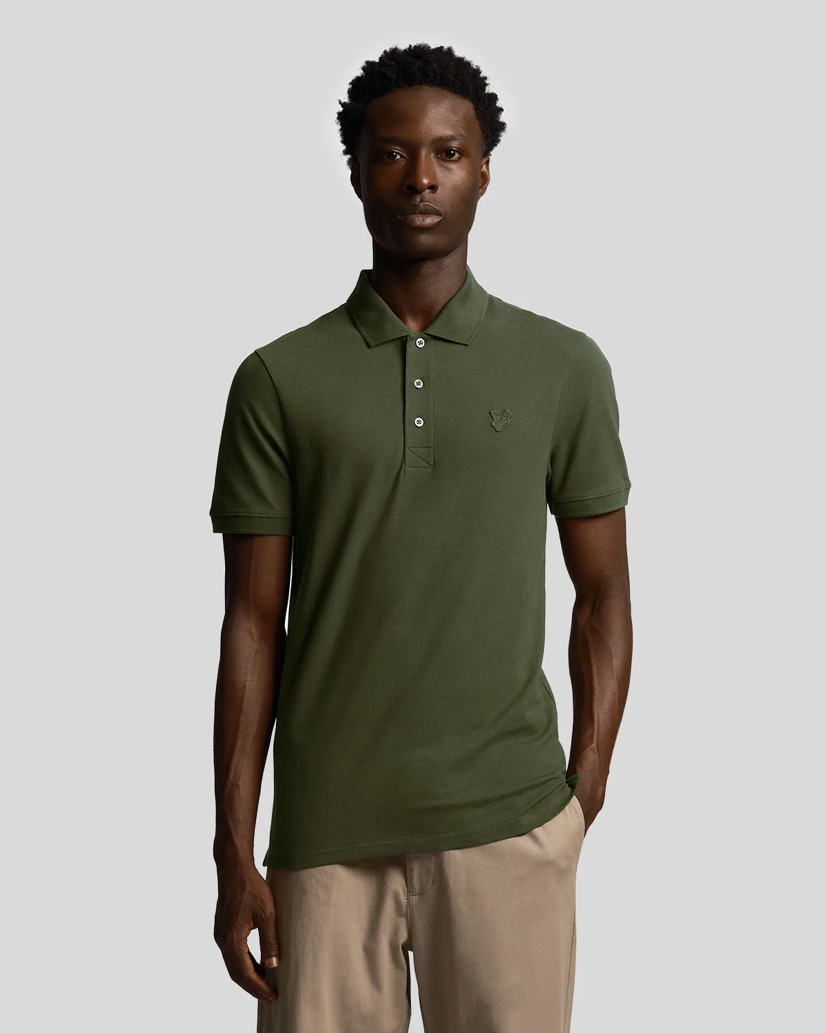 Tonal Eagle Polo Shirt