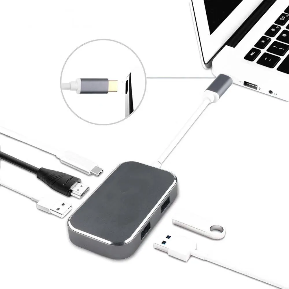 Type C 5 In 1 Hub - USB-C HDMI 3 USB3.0