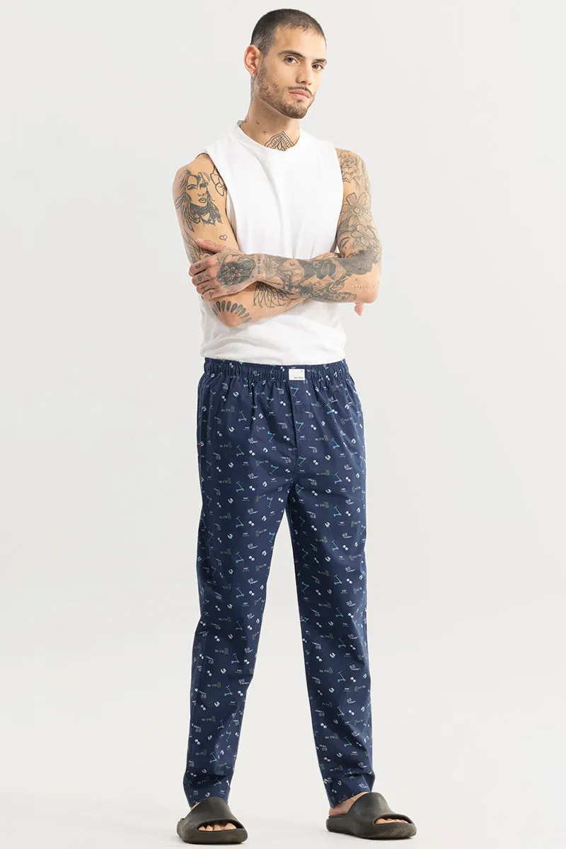 Urban Print Navy Pyjama