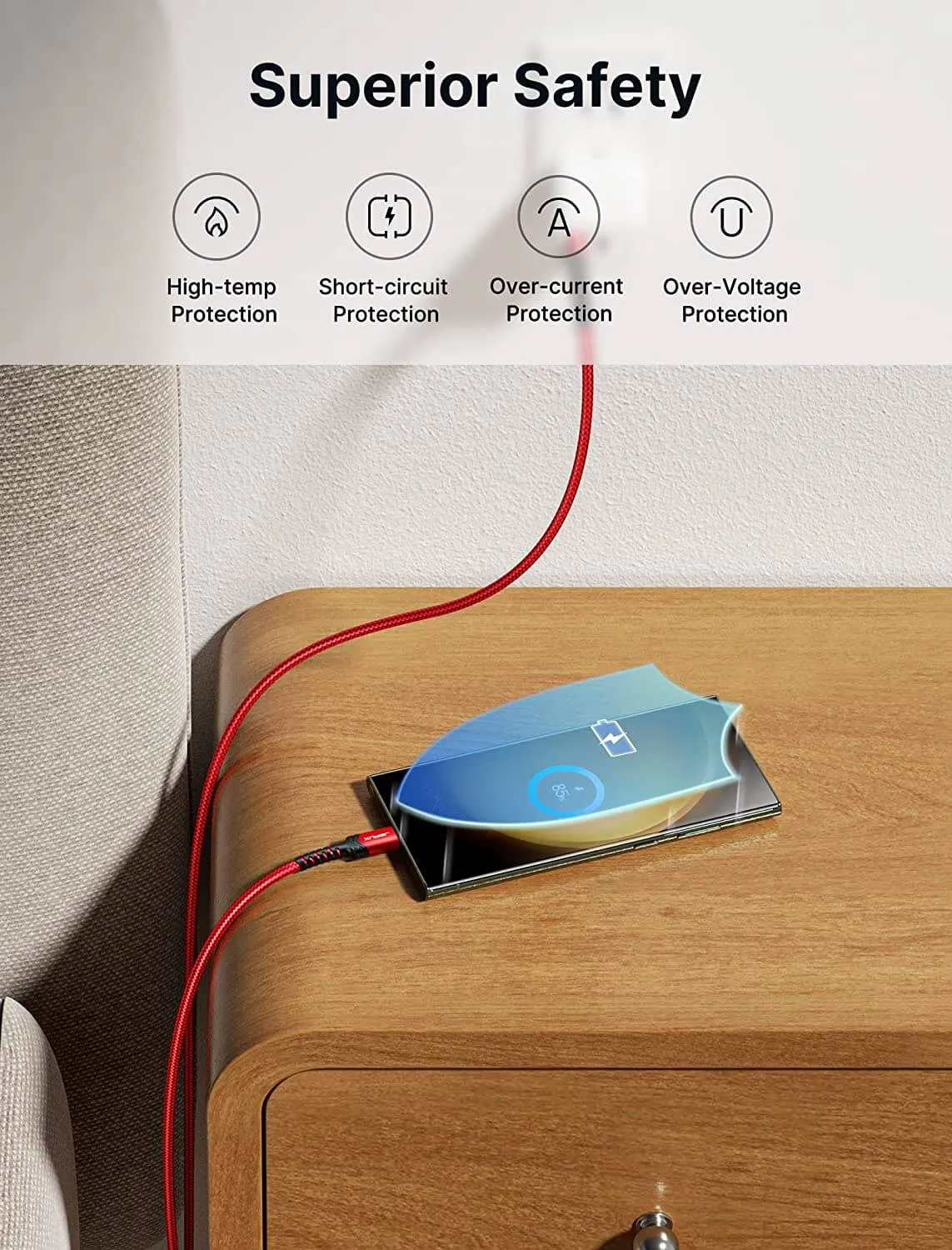 USB-A to C 3A Fast Charging Cable