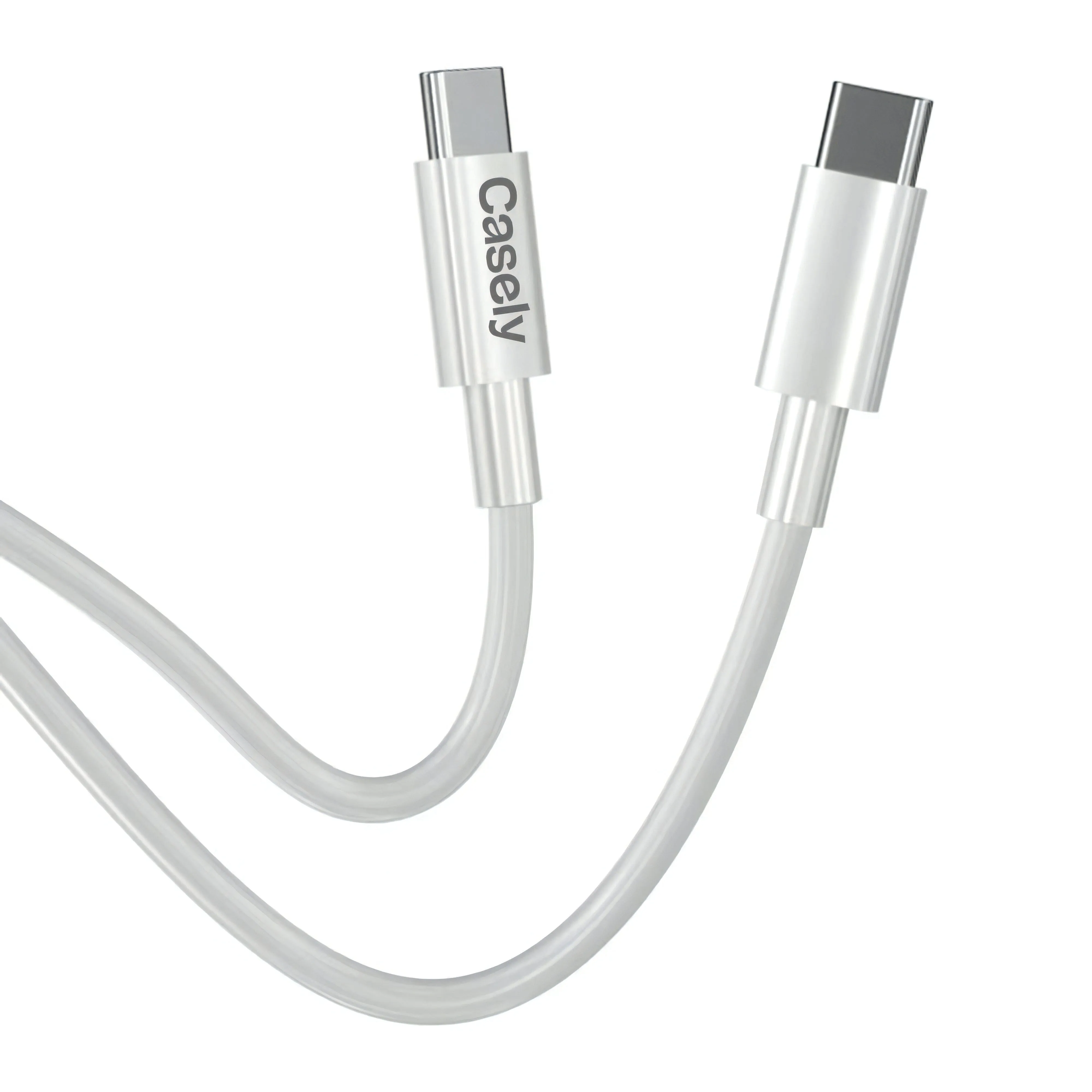 USB-C to USB-C Charging Cord 100W | White Cable