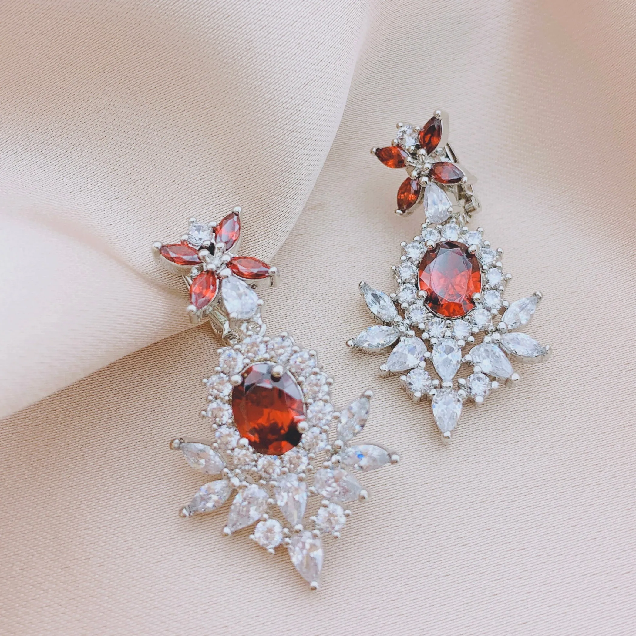 Women's Fashion CZ Bridal Wedding Earring