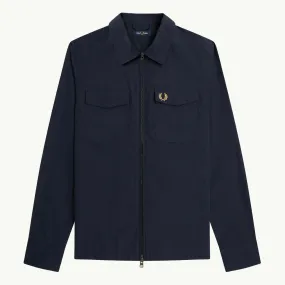 Zip Overshirt - Navy