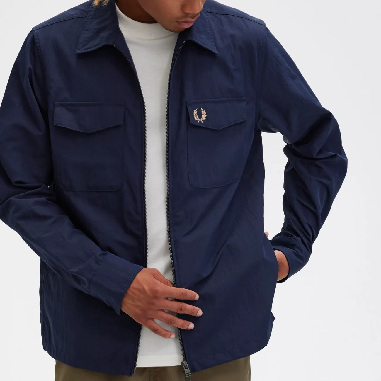 Zip Overshirt - Navy