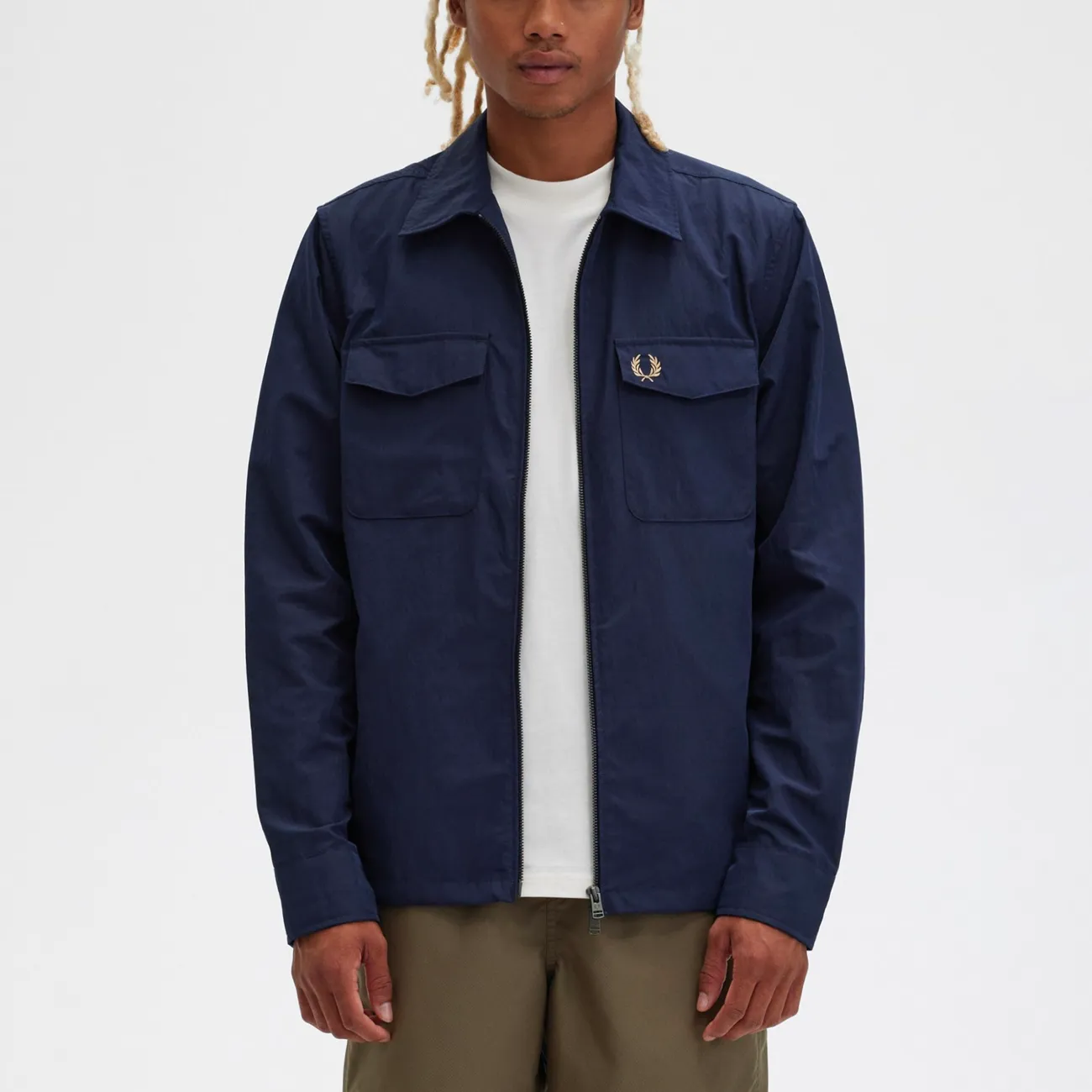 Zip Overshirt - Navy