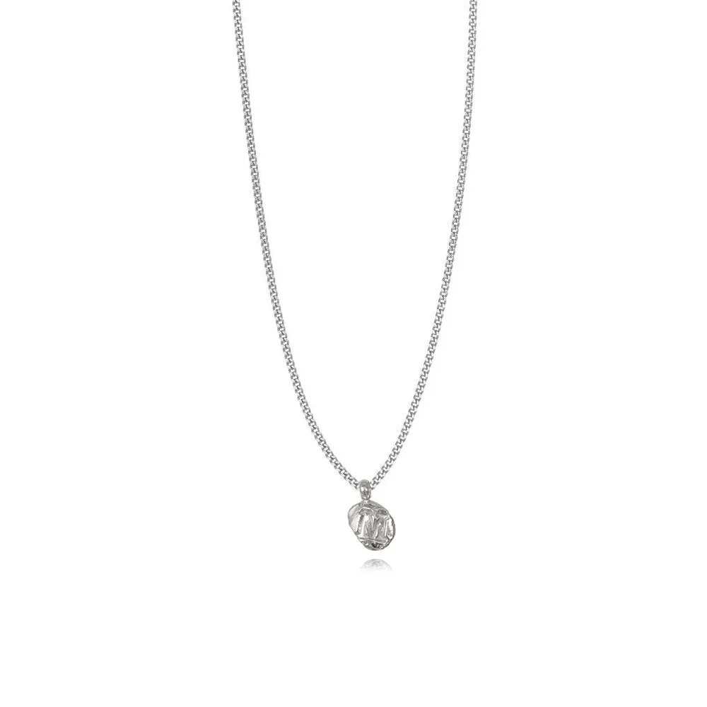 Zoe M Silver Necklace