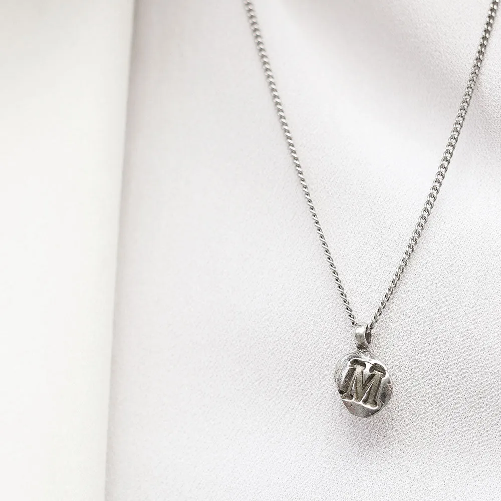 Zoe M Silver Necklace